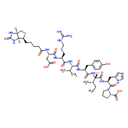 Biotinyl-Angiotensin I/II (1-7) Structure
