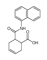 N-(1)-Naphthyl-1,2,3,6-tetrahydro-phthalsaeure-monoamid Structure