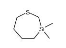 3,3-dimethyl-[1,3]thiasilepane结构式