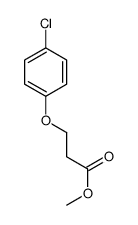 methyl 3-(4-chlorophenoxy)propanoate结构式
