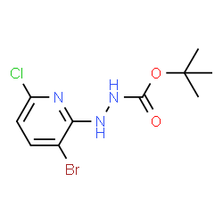 Tert-Butyl 2-(3-Bromo-6-Chloropyridin-2-Yl)Hydrazinecarboxylate Structure
