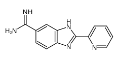 2-pyridin-2-yl-3H-benzimidazole-5-carboximidamide结构式