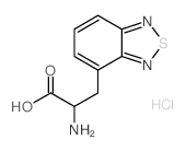 4-(2-氨基-2-羧基乙基)苯并[c]-2,1,3-噻二唑盐酸盐结构式