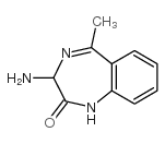 3-AMINO-5-METHYL-1,3-DIHYDRO-BENZO[E][1,4]DIAZEPIN-2-ONE Structure