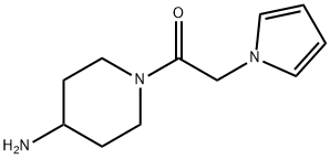 1-(4-aminopiperidin-1-yl)-2-(1h-pyrrol-1-yl)ethan-1-one结构式
