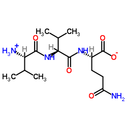 H-Val-Val-Gln-OH Structure