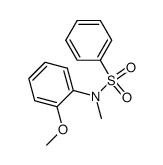 benzenesulfonic acid-(N-methyl-o-anisidide)结构式