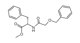 N-benzyloxyacetyl-(S)-phenylalanine methyl ester结构式