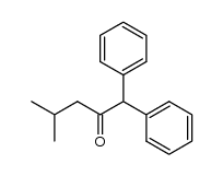 1,1-Diphenyl-4-methyl-2-pentanone Structure