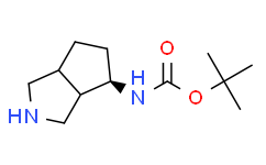 tert-butyl N-[rel-(3aR,4R,6aS)-1,2,3,3a,4,5,6,6a-octahydrocyclopenta[c]pyrrol-4-yl]carbamate structure