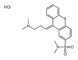 (9Z)-9-[3-(dimethylamino)propylidene]-N,N-dimethylthioxanthene-2-sulfonamide,hydrochloride Structure