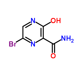 6-溴-3-羟基-2-吡嗪甲酰胺结构式
