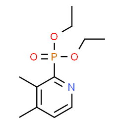 (3,4-Dimethyl-2-pyridyl)phosphonic acid diethyl ester Structure