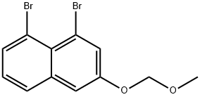 1,8-Dibromo-3-(methoxymethoxy)naphthalene Structure