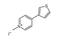 1-methyl-4-thiophen-3-ylpyridin-1-ium,iodide Structure