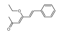 4-Aethoxy-6-phenyl-3,5-hexadien-2-on结构式
