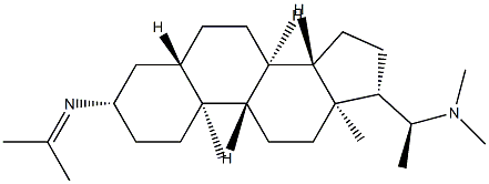 (20S)-N-Isopropylidene-N',N'-dimethyl-5α-pregnane-3β,20-diamine结构式