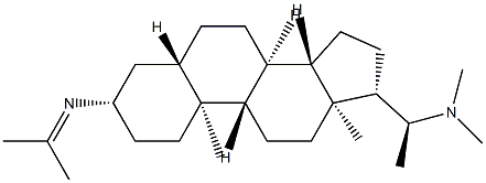 (20S)-N-Isopropylidene-N',N'-dimethyl-5α-pregnane-3β,20-diamine structure