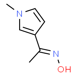 Ethanone, 1-(1-methyl-1H-pyrrol-3-yl)-, oxime, (1E)- (9CI) structure