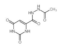N-acetyl-2,6-dioxo-3H-pyrimidine-4-carbohydrazide结构式