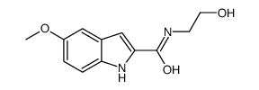 N-(2-Hydroxyethyl)-5-methoxyindole-2-carboxamide结构式