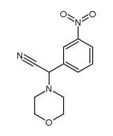 morpholin-4-yl-(3-nitro-phenyl)-acetonitrile Structure