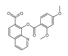 7-Nitro-8-quinolinyl=2,4-dimethoxybenzoate结构式