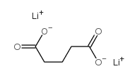 Pentanedioic acid,dilithium salt Structure