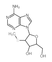 Adenosine,2'-S-methyl-2'-thio- (8CI,9CI) Structure