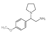 2-(4-methoxyphenyl)-2-(pyrrolidin-1-yl)ethan-1-amine结构式