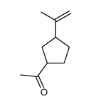 1-(3-prop-1-en-2-ylcyclopentyl)ethanone结构式