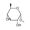 (2S,3R,5S,6R)-2-methoxy-6-methyl-oxane-3,5-diol结构式