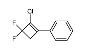 1,1-difluoro-2-chloro-3-phenyl-2-cyclobutene Structure