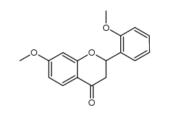 7-methoxy-2-(2-methoxy-phenyl)-chroman-4-one结构式
