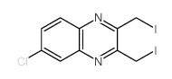 Quinoxaline, 6-chloro-2,3-bis(iodomethyl)-结构式