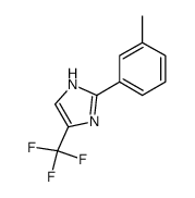 1H-IMIDAZOLE, 2-(3-METHYLPHENYL)-5-(TRIFLUOROMETHYL)-结构式