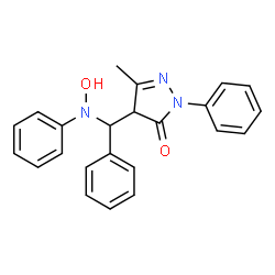 4-[(HYDROXYANILINO)(PHENYL)METHYL]-5-METHYL-2-PHENYL-2,4-DIHYDRO-3H-PYRAZOL-3-ONE picture