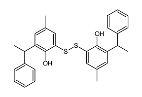 2-[[2-hydroxy-5-methyl-3-(1-phenylethyl)phenyl]disulfanyl]-4-methyl-6-(1-phenylethyl)phenol Structure