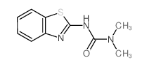 Urea,N'-2-benzothiazolyl-N,N-dimethyl- structure