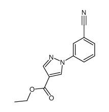 ethyl 1-(3-cyanophenyl)-1H-pyrazole-4-carboxylate Structure