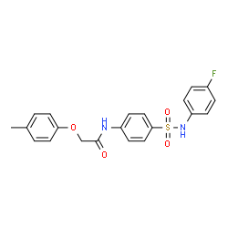 N-(4-{[(4-fluorophenyl)amino]sulfonyl}phenyl)-2-(4-methylphenoxy)acetamide Structure