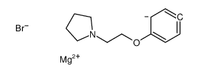 magnesium,1-[2-(phenoxy)ethyl]pyrrolidine,bromide Structure