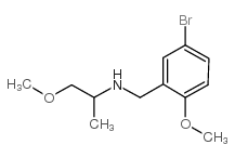 N-[(5-bromo-2-methoxyphenyl)methyl]-1-methoxypropan-2-amine Structure