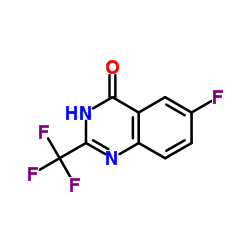 6-Fluoro-2-(trifluoromethyl)-4(1H)-quinazolinone结构式