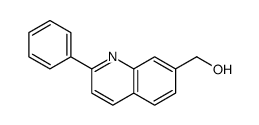 (2-苯基喹啉-7-基)甲醇结构式