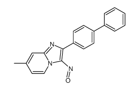Imidazo(1,2-a)pyridine, 2-(1,1'-biphenyl)-4-yl-7-methyl-3-nitroso- picture