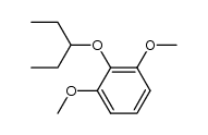 2-(1-ethylpropoxy)-1,3-dimethoxybenzene结构式