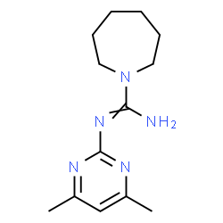 N-(4,6-dimethylpyrimidin-2-yl)azepane-1-carboximidamide结构式