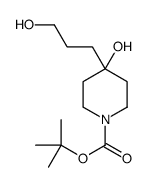 4-羟基-4-(3-羟基丙基)-1-哌啶羧酸 1,1-二甲基乙酯结构式