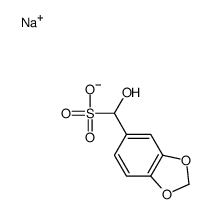 sodium alpha-hydroxy-3,4-methylenedioxytoluene-alpha-sulphonate结构式